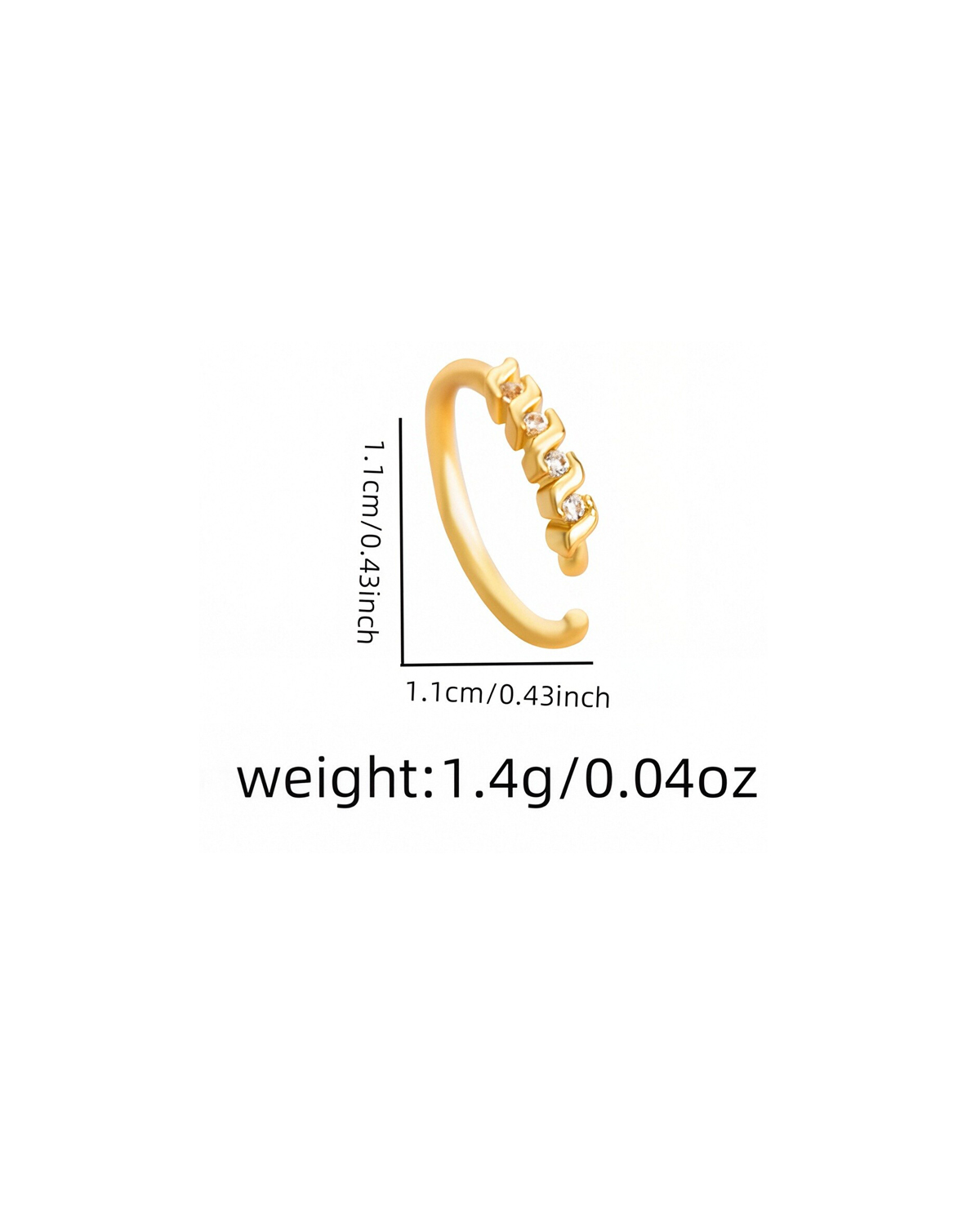 Personalized Diamond-Encrusted Nose Stud
