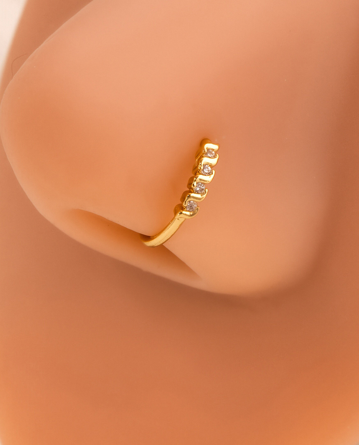 Personalized Diamond-Encrusted Nose Stud