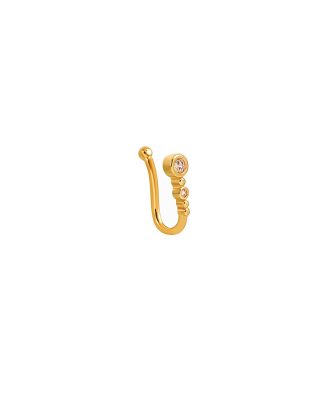 Chic U-Shape Non-Piercing Nose Clip with Cubic Zirconia 1