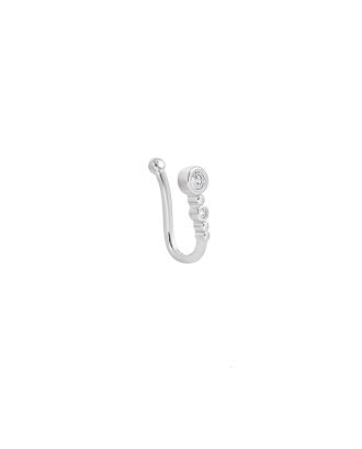 Chic U-Shape Non-Piercing Nose Clip with Cubic Zirconia 3