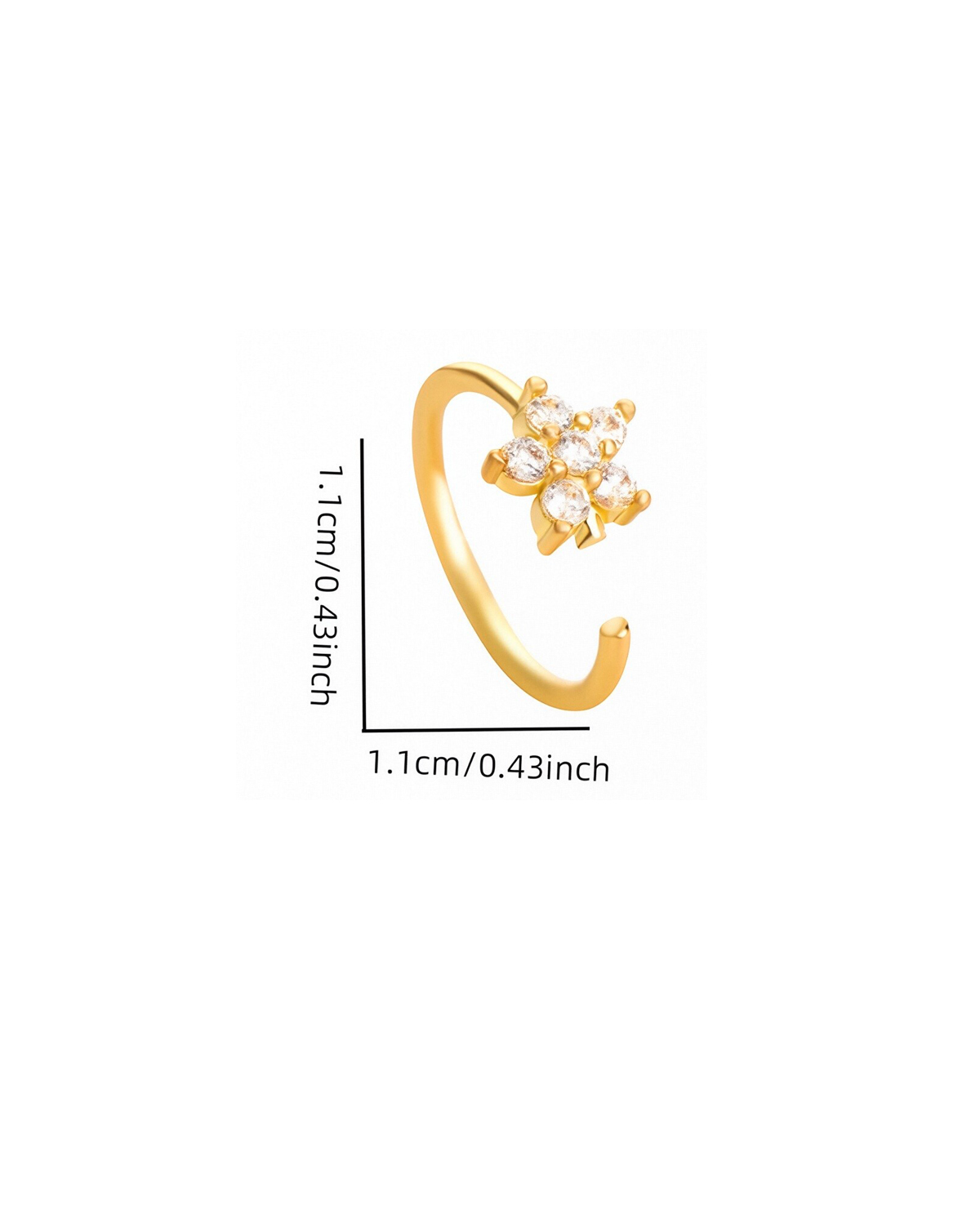 flower nose ring wear