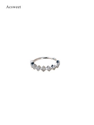 Non-Pierced Geometric Zircon Nose Clip - Sliver