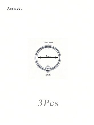 Eyebrow ring 6mm