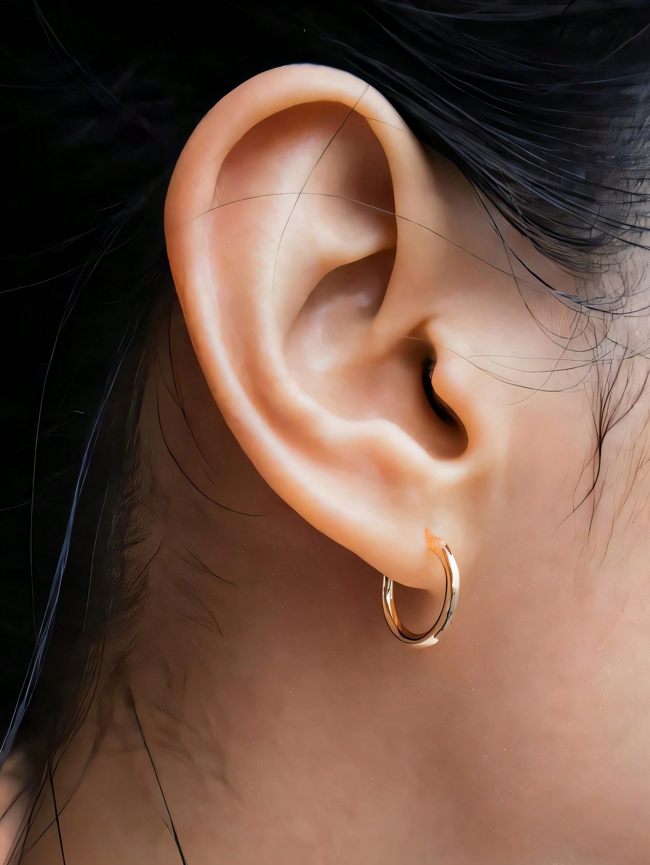 Hoop Earrings For Women/Men 8mm/10mm/12mm
