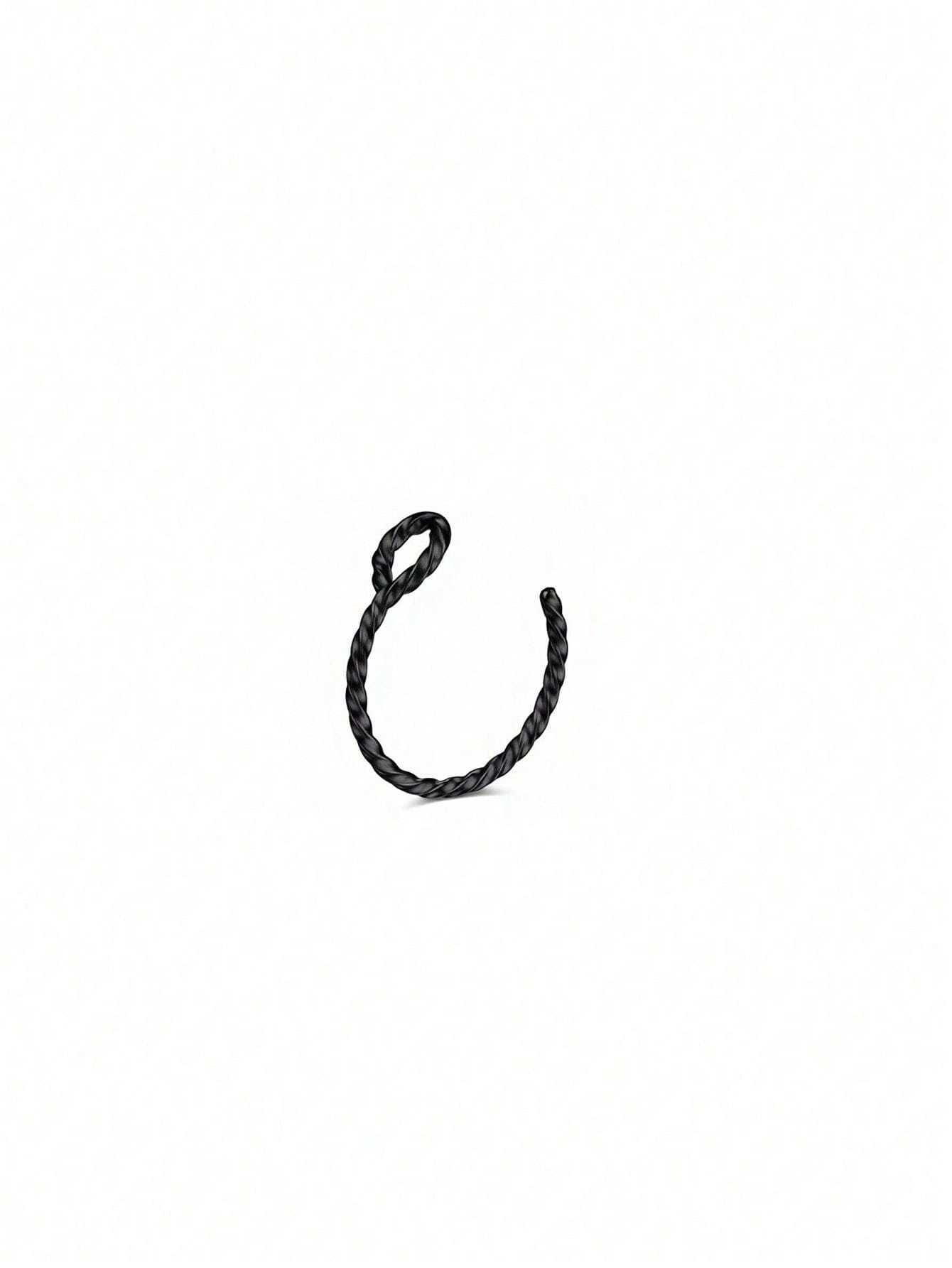 Twisted L-Shaped Nose Stud