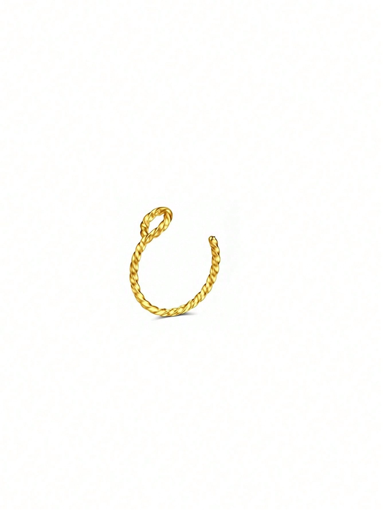 Twisted L-Shaped Nose Stud