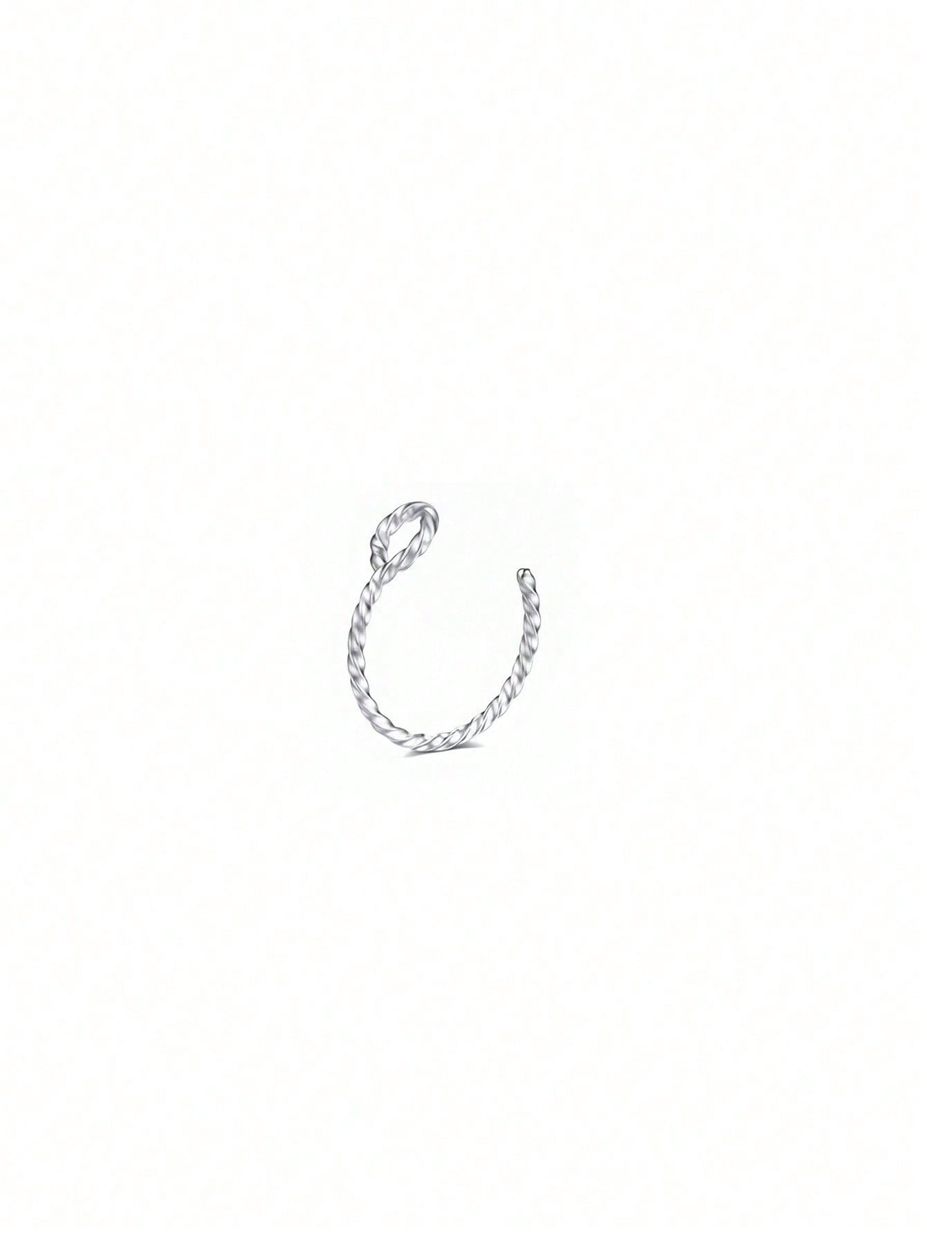 Twisted L-Shaped Nose Stud