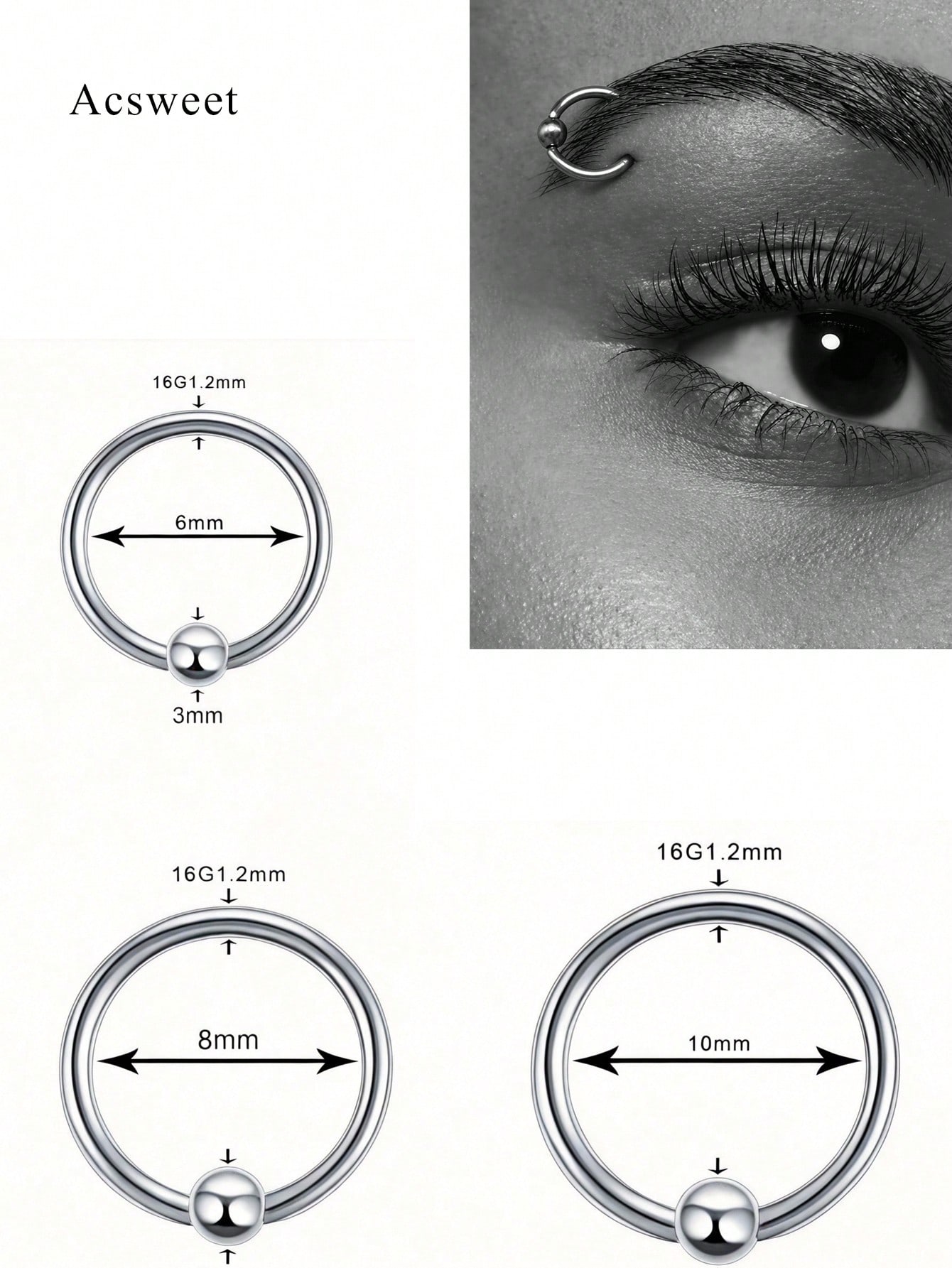 Eyebrow ring