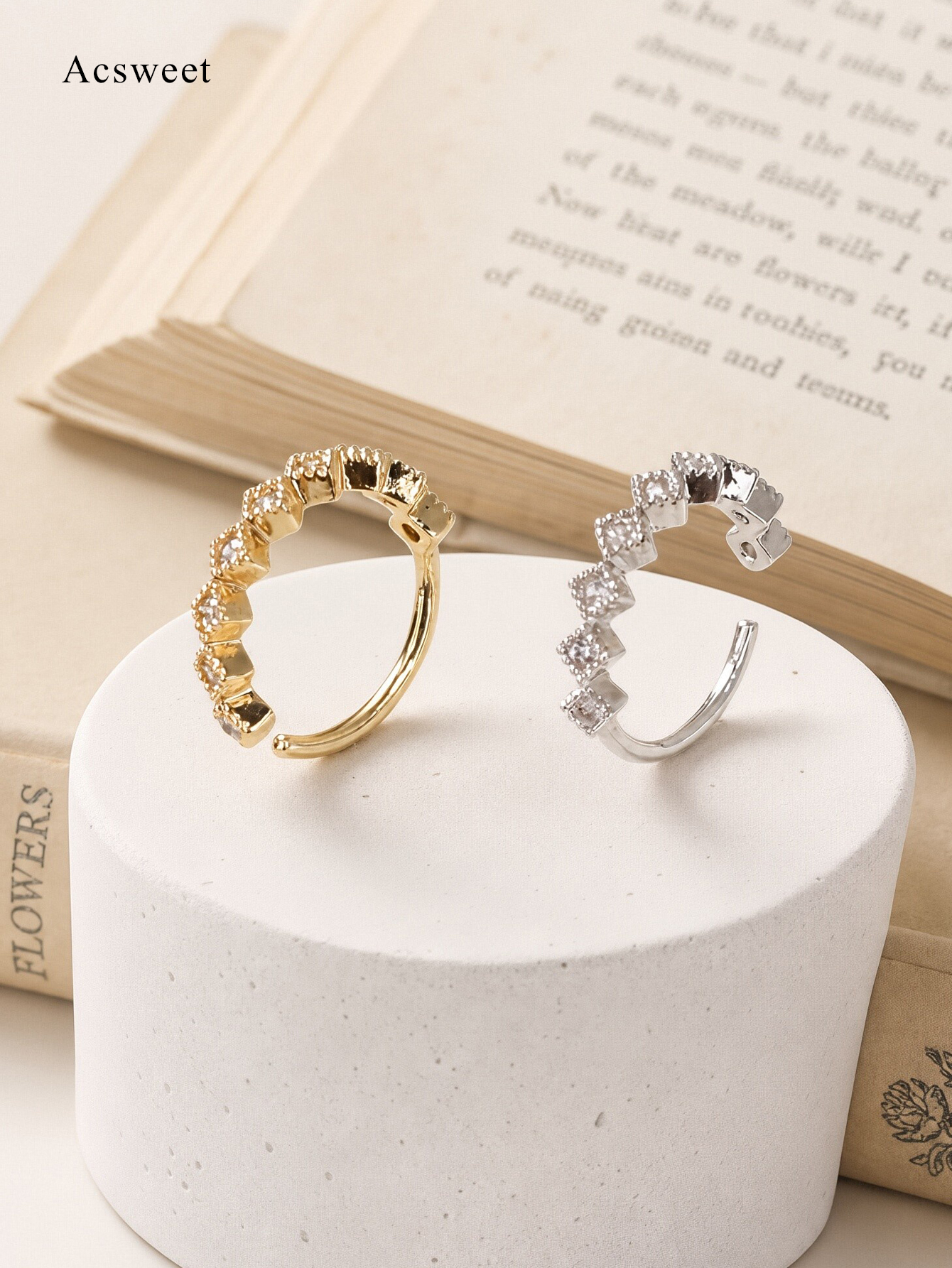 Non-Pierced Geometric Zircon Nose Clip