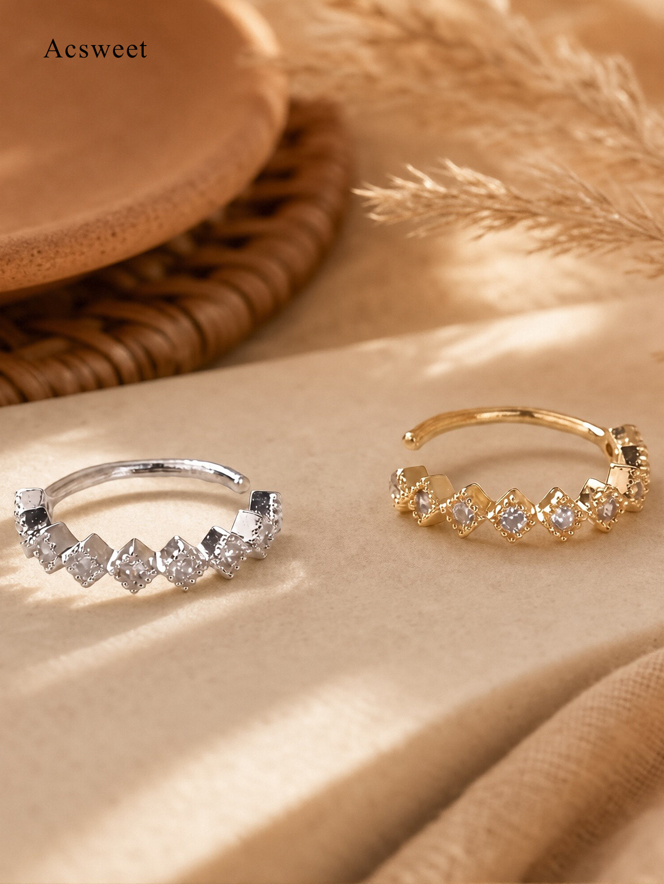 Non-Pierced Geometric Zircon Nose Clip